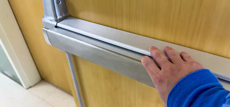 Installing a Push Bar on a Door Monsey